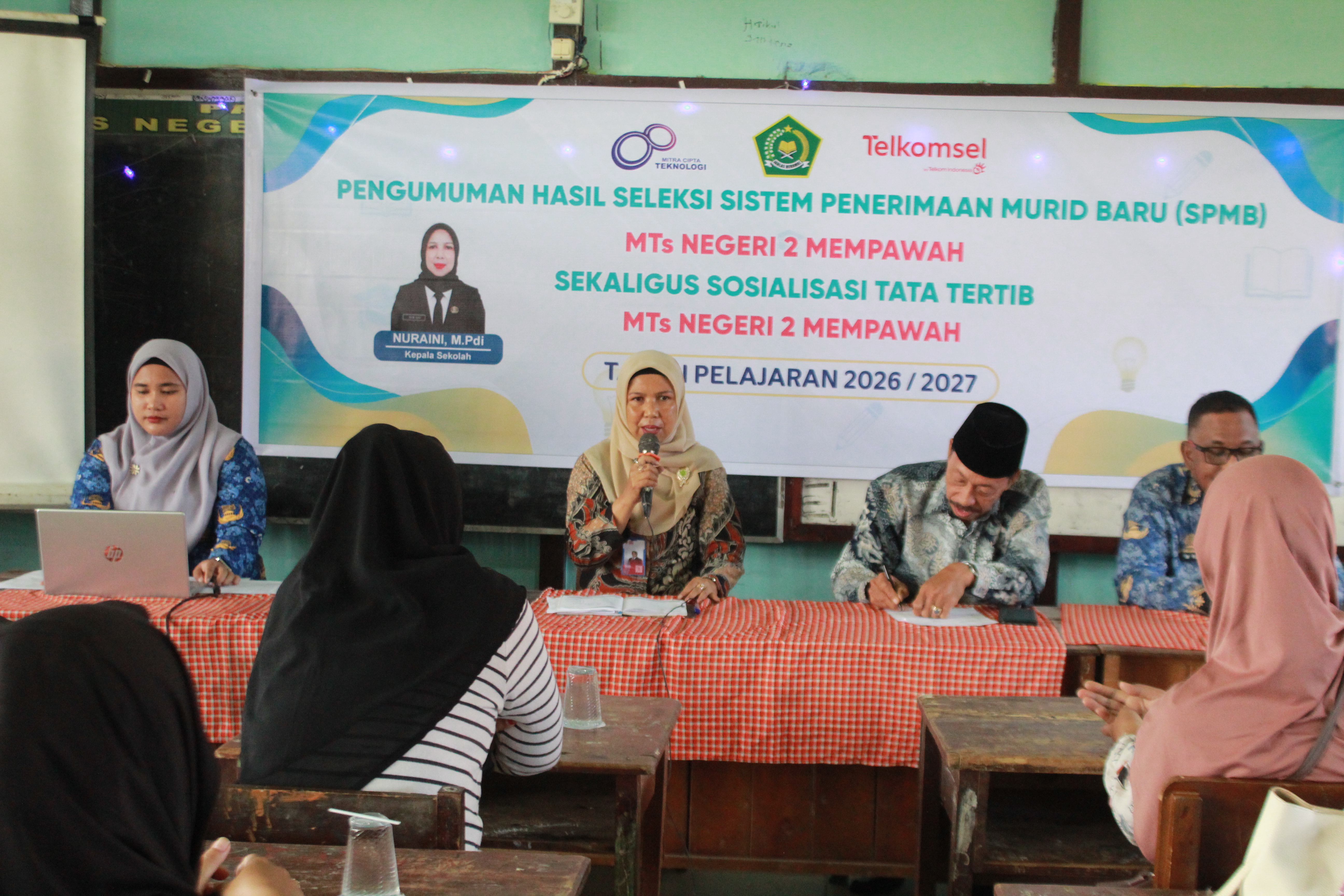 RAPAT BERSAMA ORANG TUA SISWA BARU DAN PENGUMUMAN HASIL SELEKSI SPMB TAHUN PELAJARAN 2026/2027