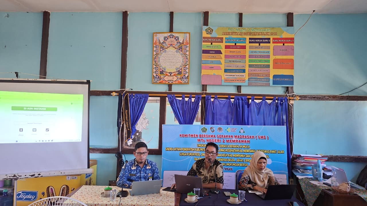 Sosialisasi SIMPEG 5 dan MyASN Tingkatkan Pemahaman ASN MTs Negeri 2 Mempawah dalam Pengelolaan Kepegawaian Digital